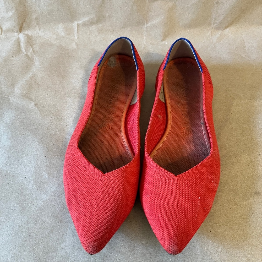 Rothy’s The Point Red Flats
